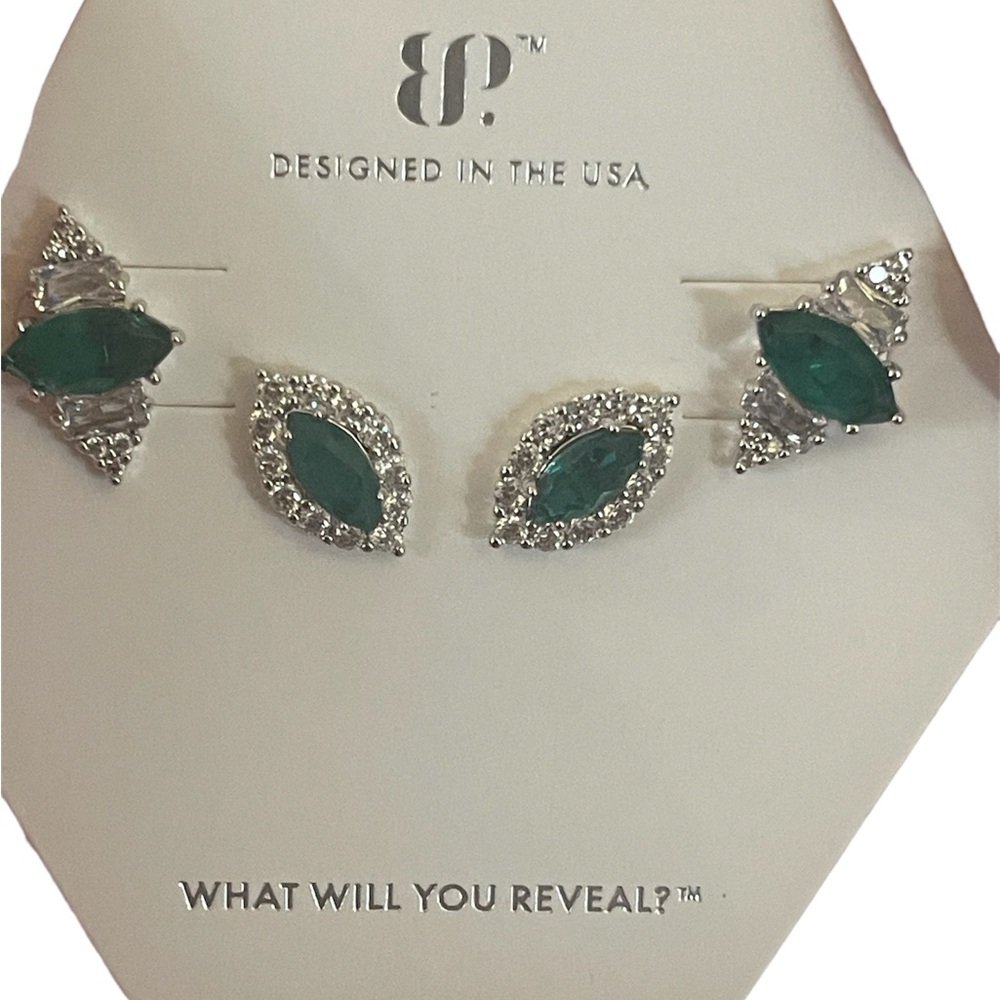 Bomb party stud earrings.   May 2024 birthday collection.  BP